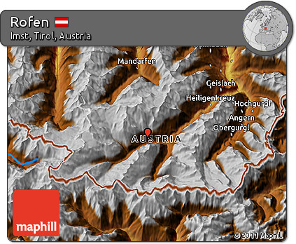 Physical 3D Map of Rofen