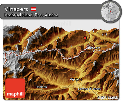 Physical 3D Map of Vinaders