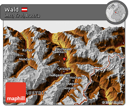 Physical 3D Map of Wald