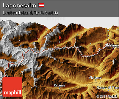 Physical 3D Map of Laponesalm