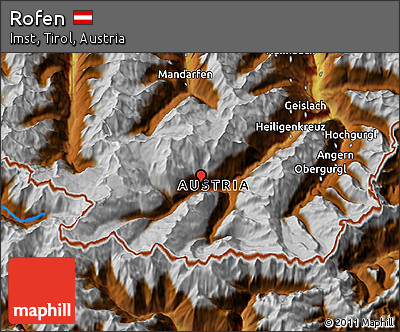 Physical 3D Map of Rofen