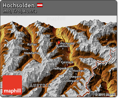 Physical 3D Map of Hochsölden