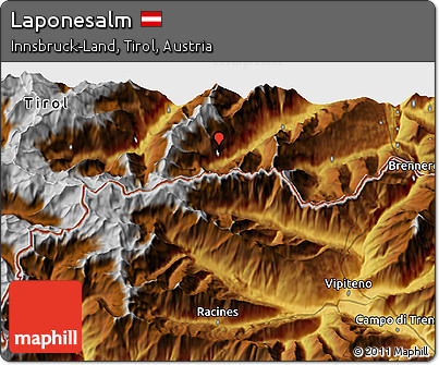 Physical 3D Map of Laponesalm