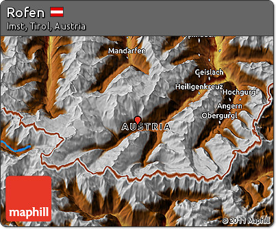 Physical 3D Map of Rofen