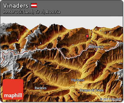 Physical 3D Map of Vinaders