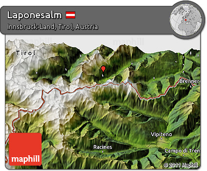 Satellite 3D Map of Laponesalm