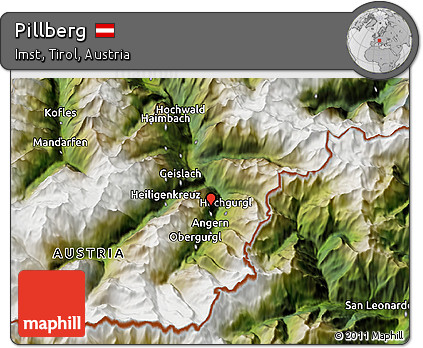 Satellite 3D Map of Pillberg
