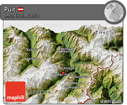Satellite 3D Map of Puit