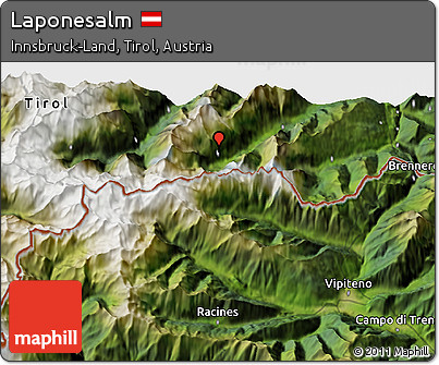 Satellite 3D Map of Laponesalm