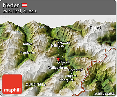 Satellite 3D Map of Neder