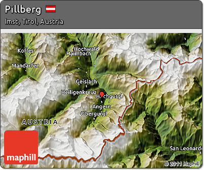 Satellite 3D Map of Pillberg