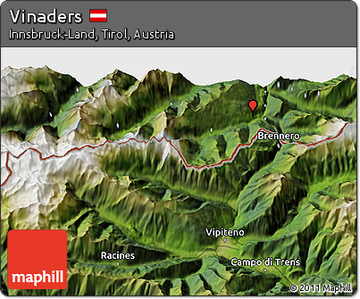 Satellite 3D Map of Vinaders