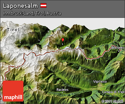 Satellite 3D Map of Laponesalm