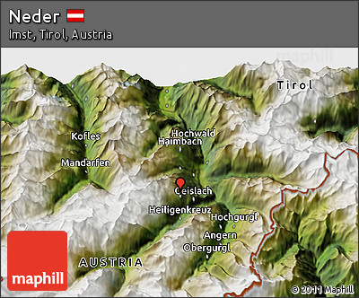 Satellite 3D Map of Neder
