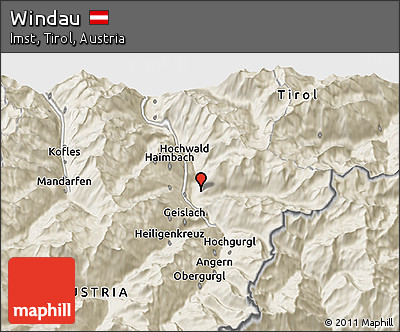 Shaded Relief 3D Map of Windau