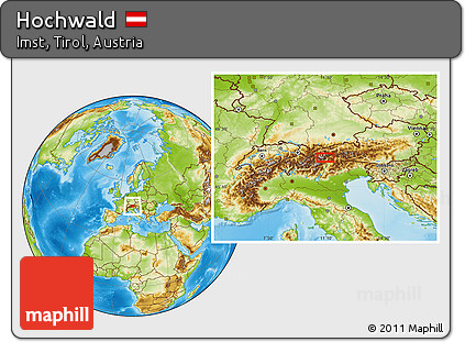 Physical Location Map of Hochwald