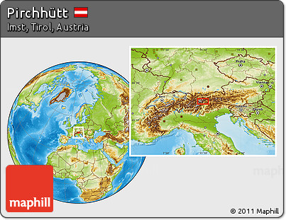 Physical Location Map of Pirchhütt