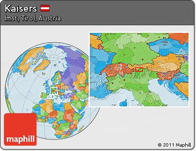 Political Location Map of Kaisers