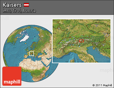 Satellite Location Map of Kaisers