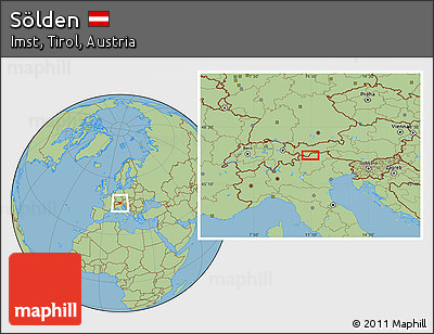 Savanna Style Location Map of Sölden