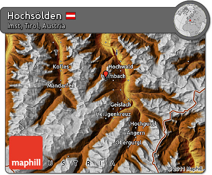 Physical Map of Hochsölden