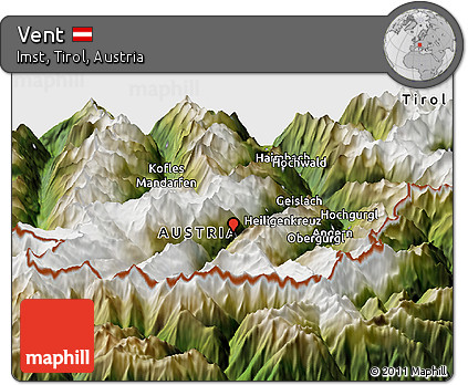 Satellite Panoramic Map of Vent