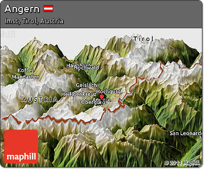 Satellite Panoramic Map of Angern