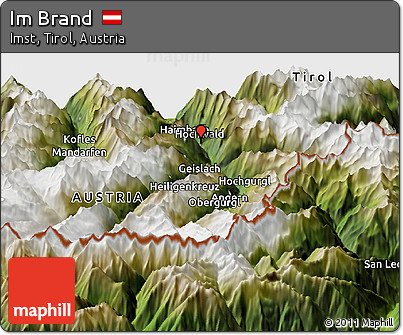 Satellite Panoramic Map of Im Brand