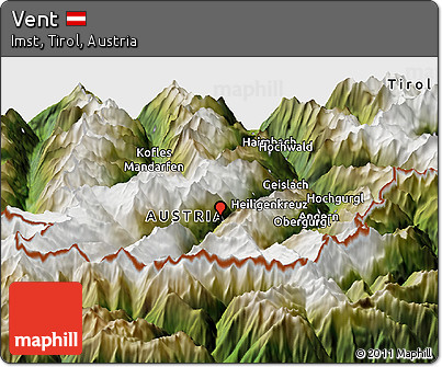 Satellite Panoramic Map of Vent