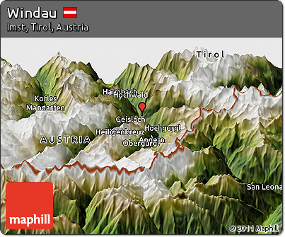 Satellite Panoramic Map of Windau