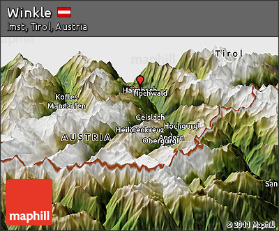 Satellite Panoramic Map of Winkle