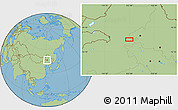 Savanna Style Location Map of the area around 46° 51' 18" N, 122° 28' 29" E