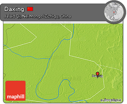 Physical 3D Map of Daxing
