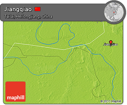 Physical 3D Map of Jiangqiao