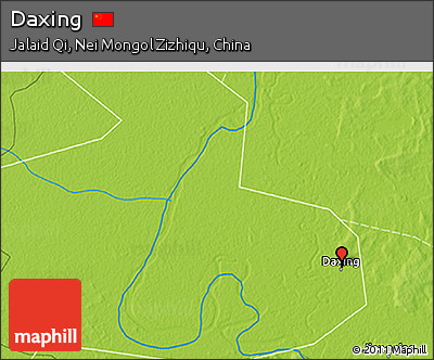 Physical 3D Map of Daxing