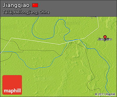 Physical 3D Map of Jiangqiao