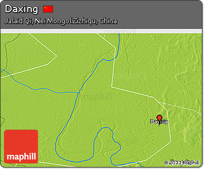 Physical 3D Map of Daxing