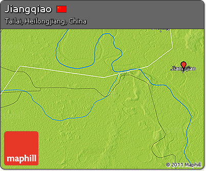 Physical 3D Map of Jiangqiao