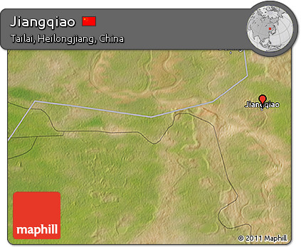 Satellite 3D Map of Jiangqiao