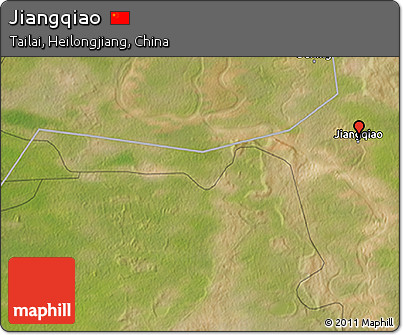 Satellite 3D Map of Jiangqiao