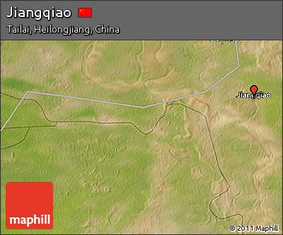 Satellite 3D Map of Jiangqiao
