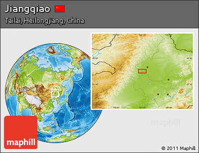 Physical Location Map of Jiangqiao