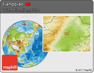 Physical Location Map of Jiangqiao
