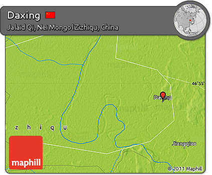 Physical Map of Daxing