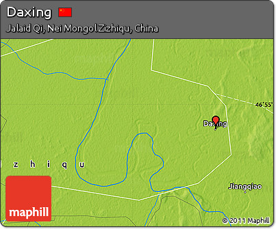 Physical Map of Daxing