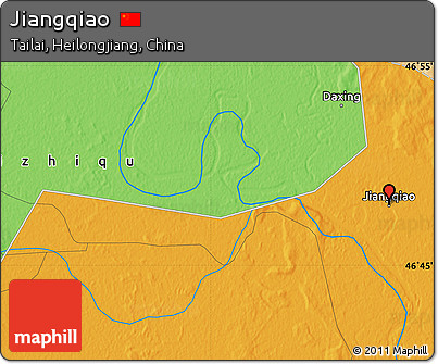 Political Map of Jiangqiao