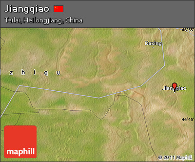 Satellite Map of Jiangqiao