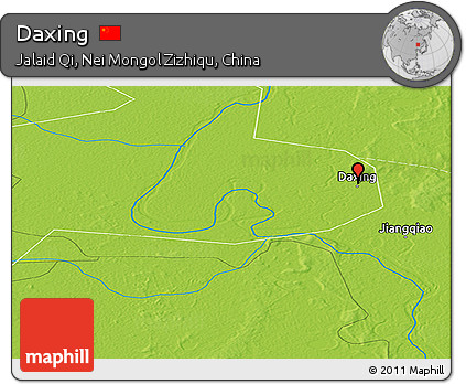 Physical Panoramic Map of Daxing