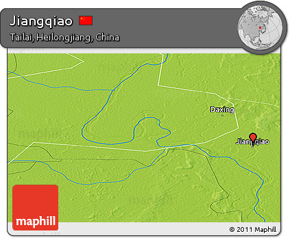 Physical Panoramic Map of Jiangqiao