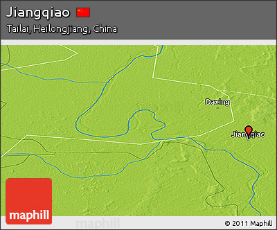Physical Panoramic Map of Jiangqiao